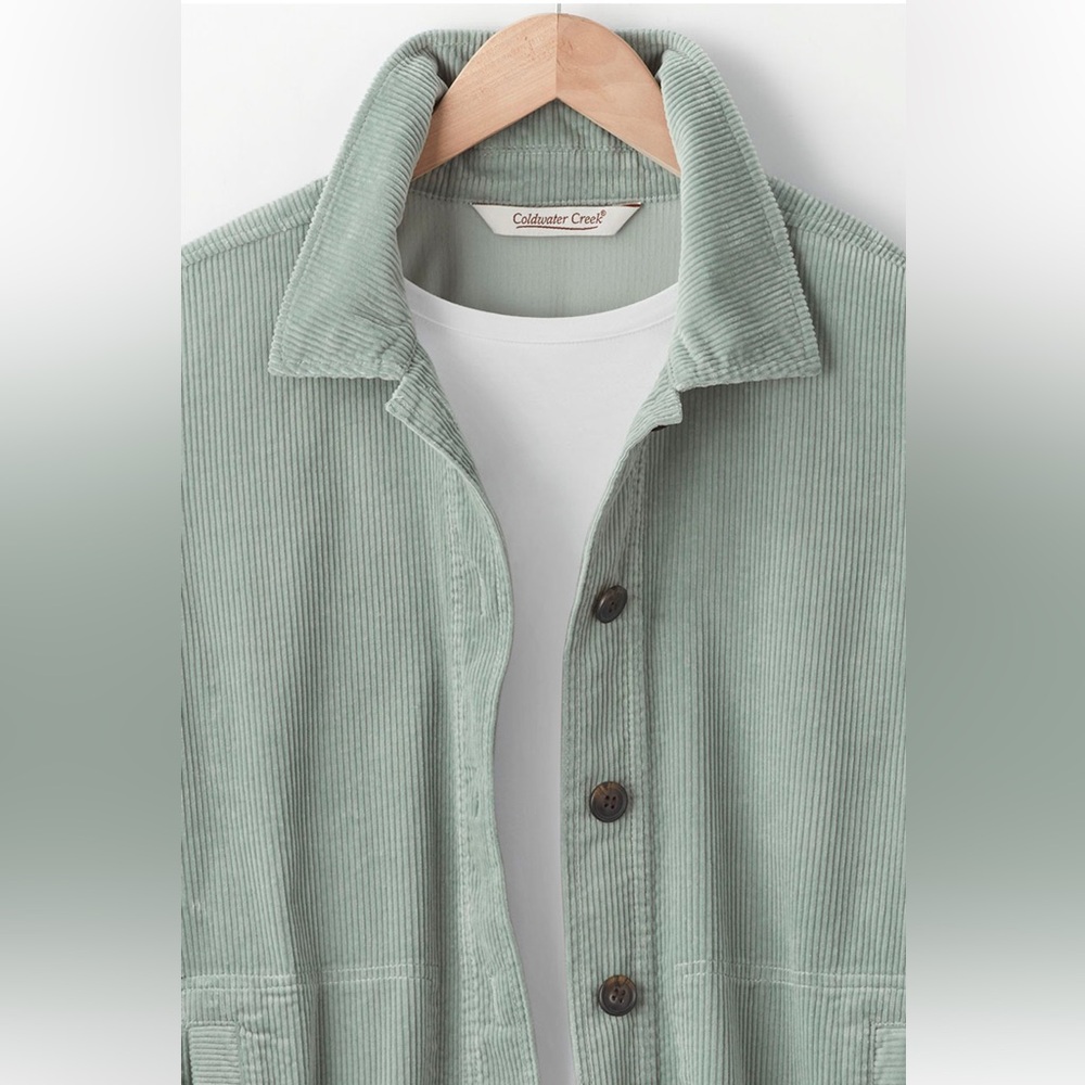 COLDWATER CREEK Corduroy Button-Up Jacket EUC - Picture 3 of 7